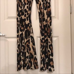 Show Me Your Mumu Leopard Print Bell Bottoms